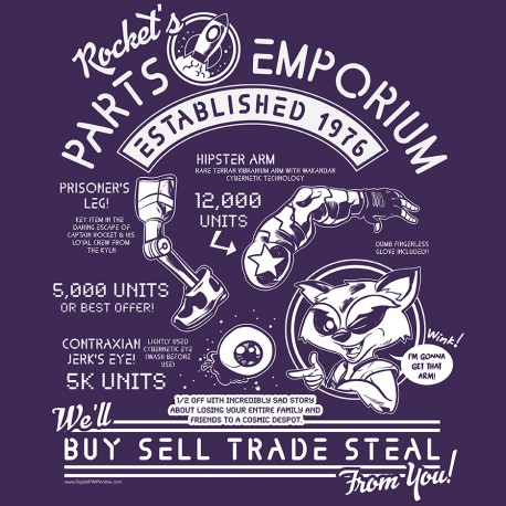 "Rocket's Parts Emporium" shirt