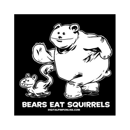 "Bears eat squirrels" Baby Doll T-shirt