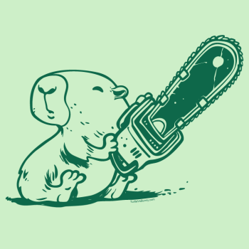 "Capybara with Chainsaw" Shirt