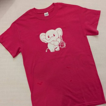 "I'm with Elephant" shirt (pink variant)